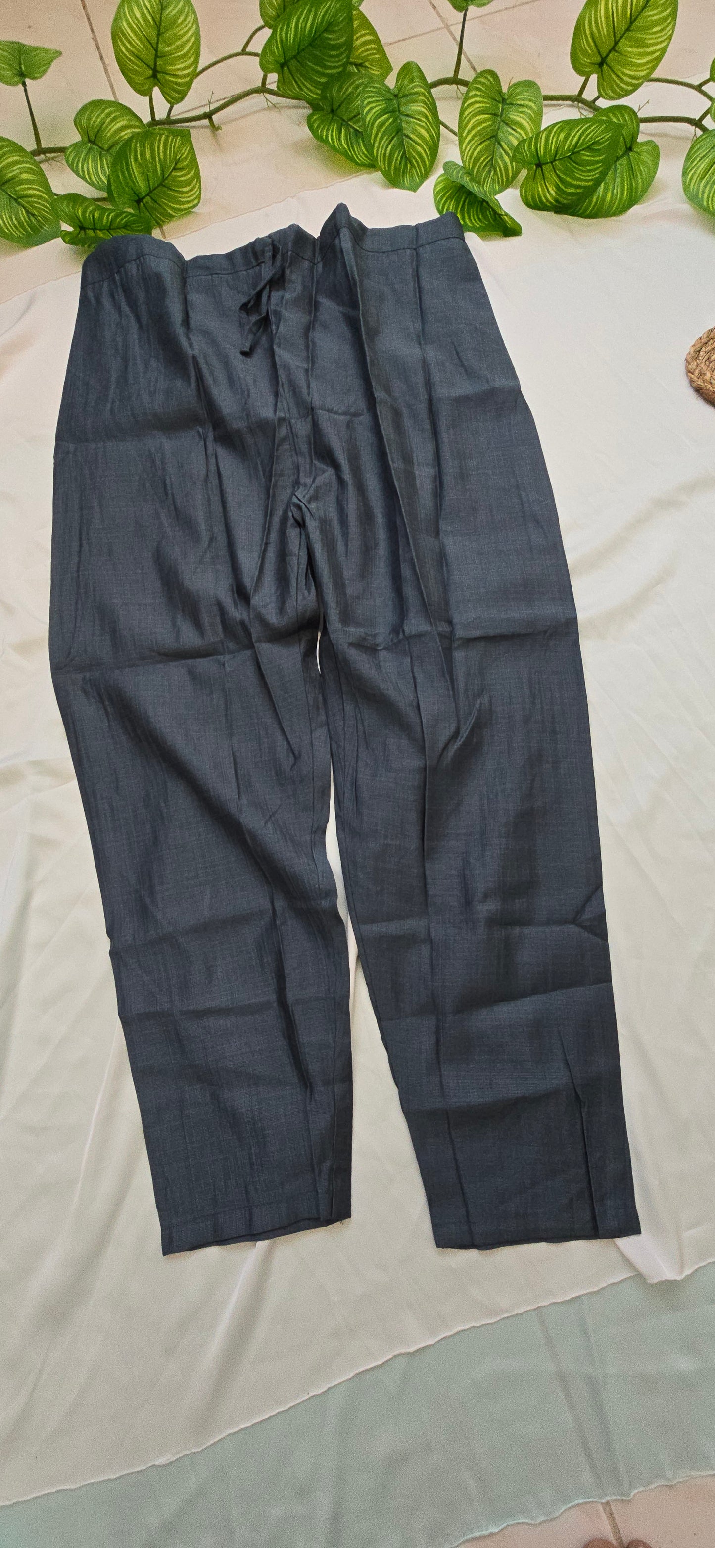 Grey colour cotton cord set | 2 piece set with linning top and pocket pant | 3/4th Sleeve | Item code-COS06