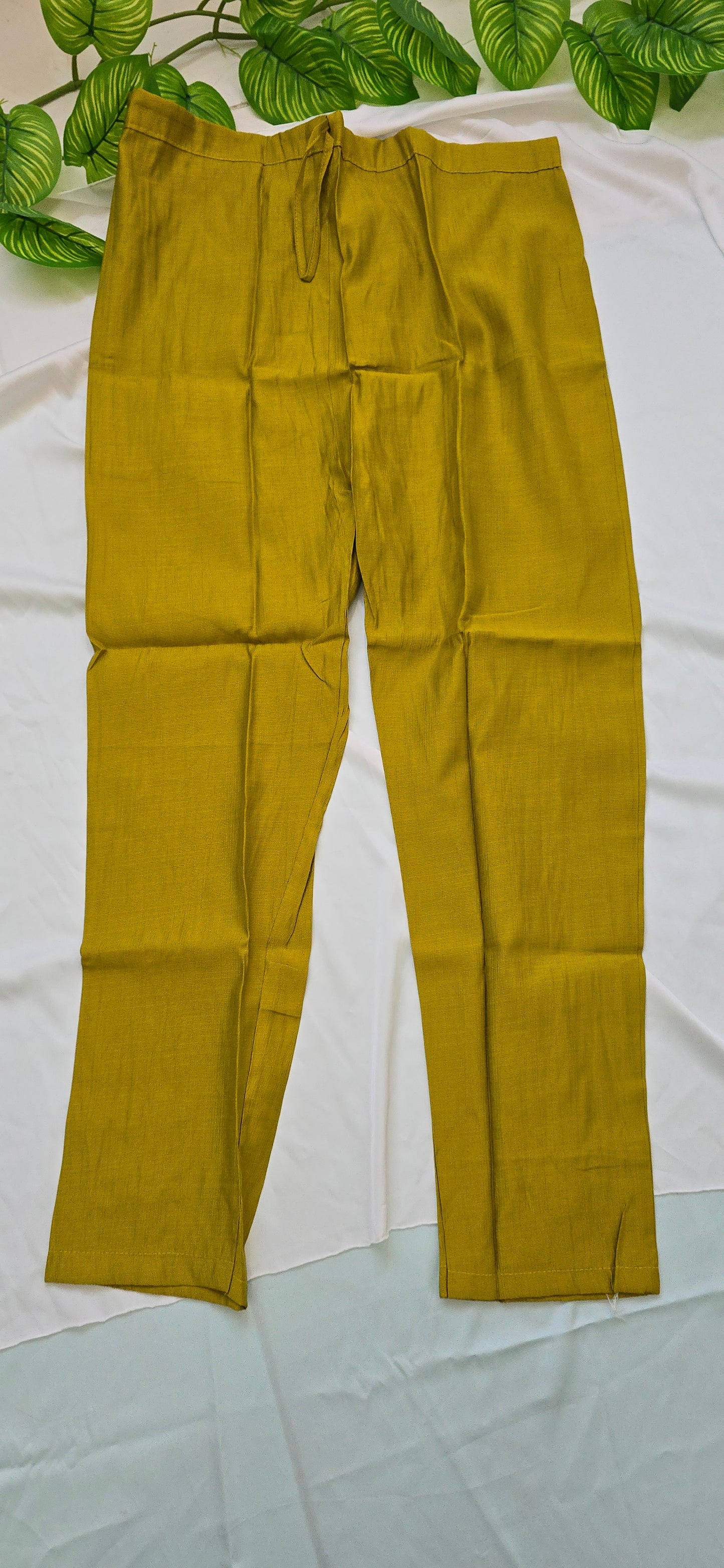 Mustard Yellow cotton cord set | 2 piece set with lining top and pocket pant, round neck 3/4sleeve | Item code-COS08