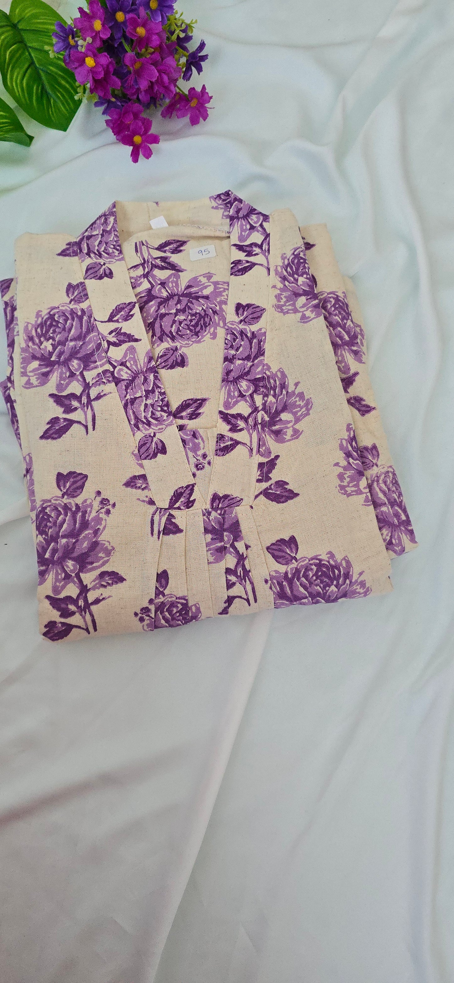 Flex Cotton Cord set | 2 piece set with pocket pant | 3/4 Sleeve | Item code-COS11