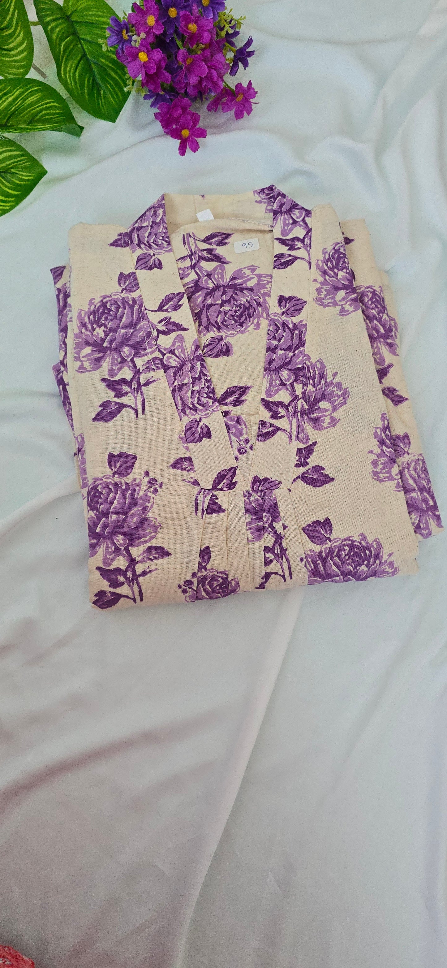Flex Cotton Cord set | 2 piece set with pocket pant | 3/4 Sleeve | Item code-COS11