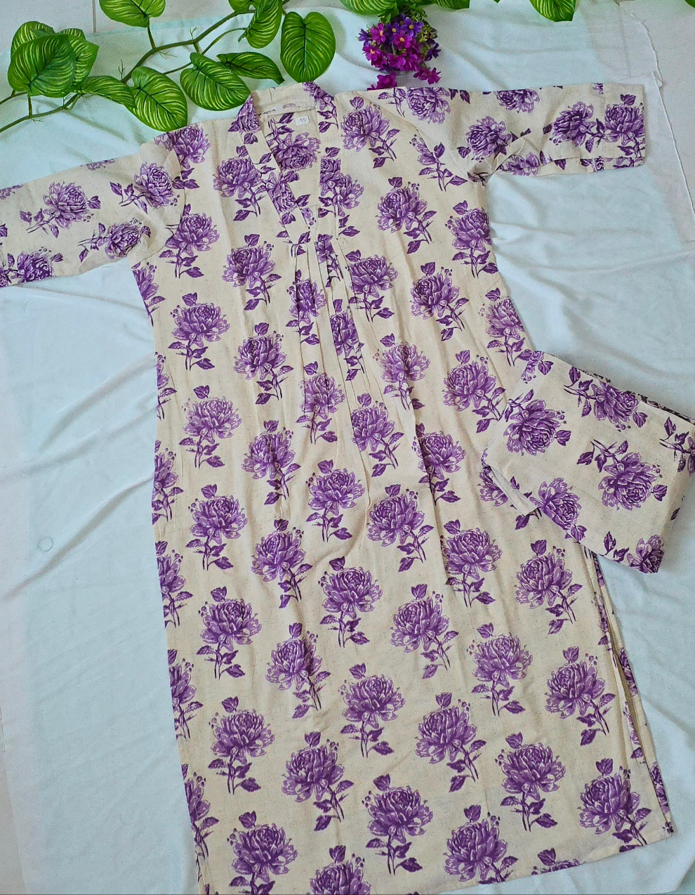 Flex Cotton Cord set | 2 piece set with pocket pant | 3/4 Sleeve | Item code-COS11
